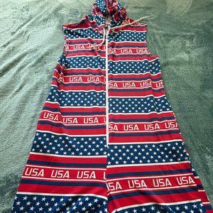 Unisex Freedom 76 USA Jumpsuit Red/white/blue Stars Stripes 4th of July Sz. M